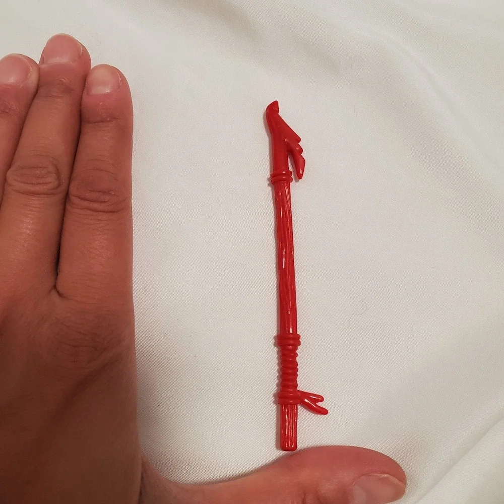 TMNT Talkin Turtles Raphael NINJA HARPOON original Talking red accessory weapon